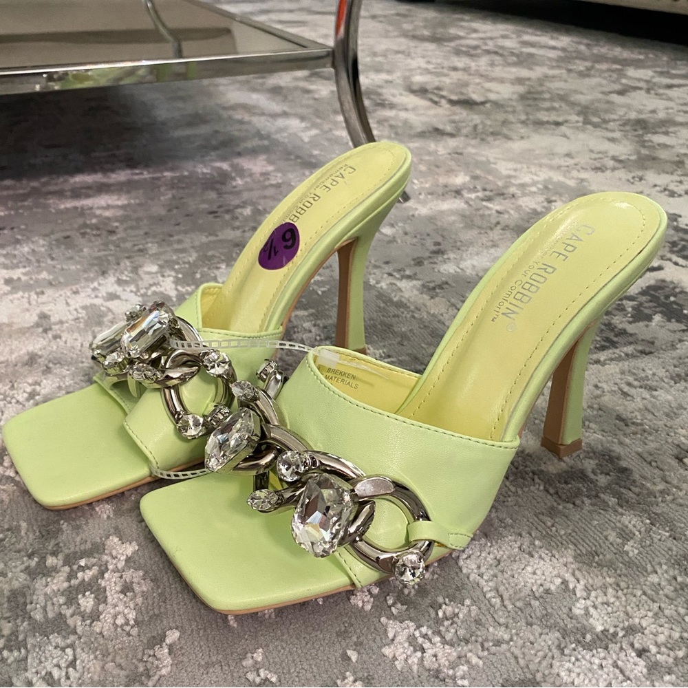 Cape Robbin Lime Green Heels